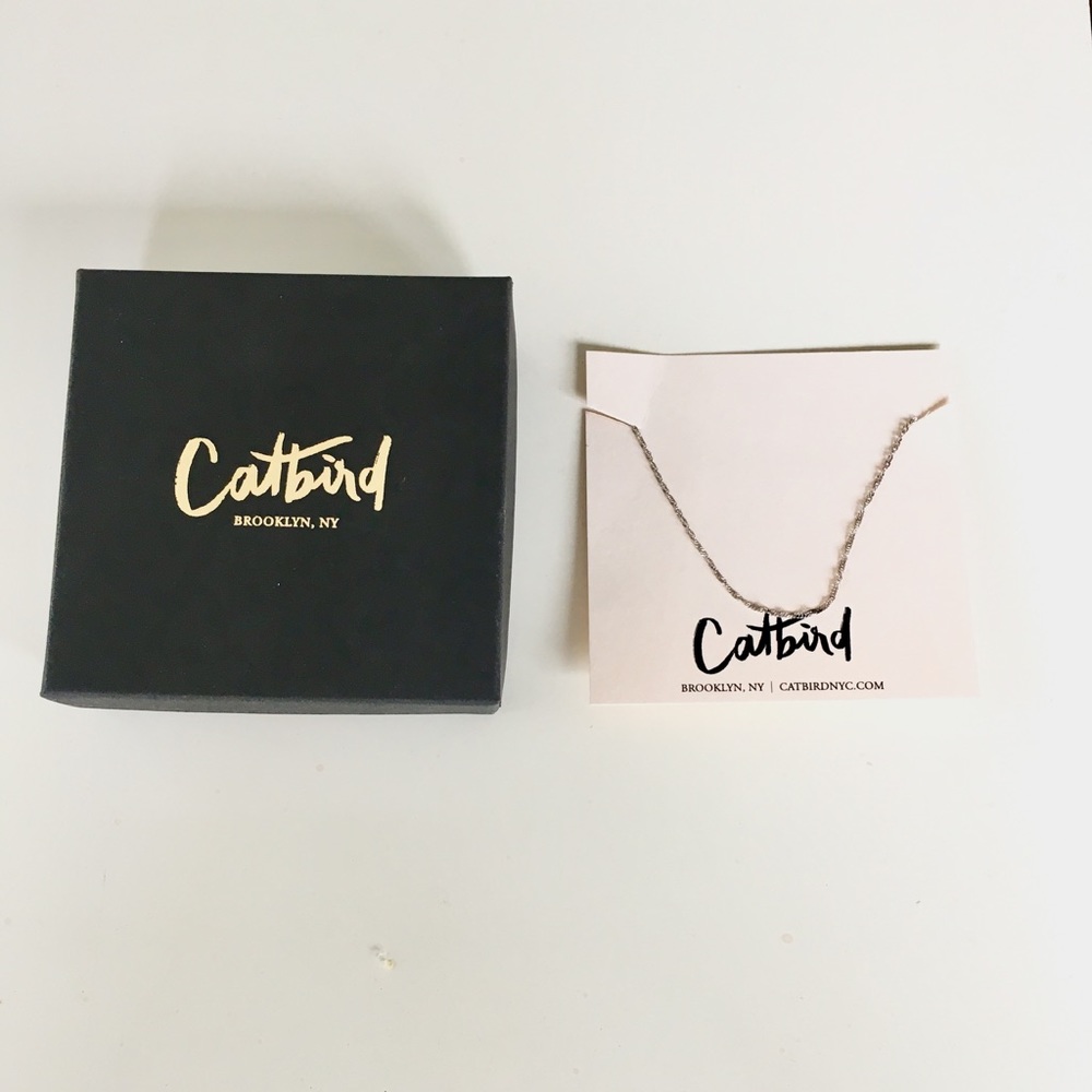 Catbird NYC-Sweet Nothing Choker Necklace Silver